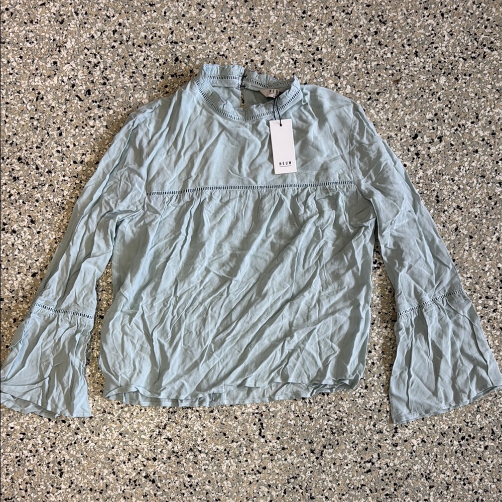 Neuw Veronica Blouse / Dusty Mint S